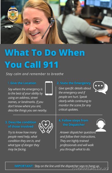 How to stay calm when calling 911?
