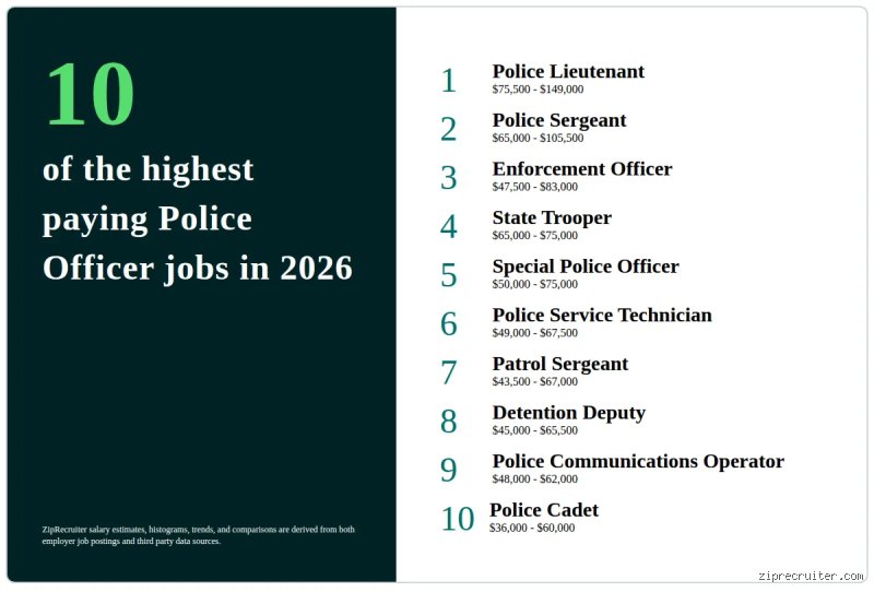 The Hidden Law Enforcement Pay Scale: What Type of Cop Gets Paid the Most in Modern Policing?