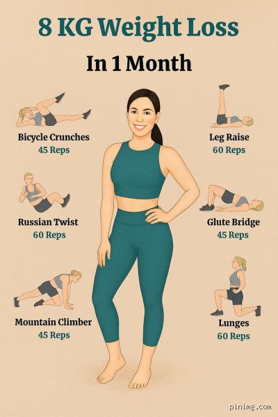 How to lose 8 kg in 1 month?