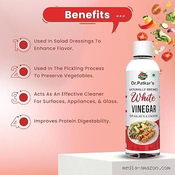 What are the benefits of drinking white vinegar water?