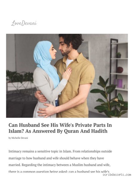 The Intimate Boundary: Can a Husband See His Wife's Private Parts in Islam?