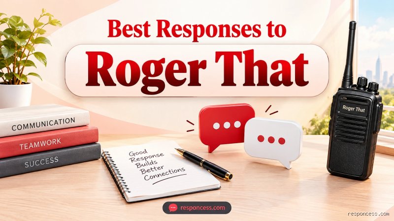 What's a good response to Roger that?