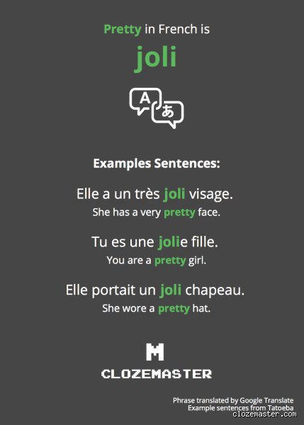 Beyond Jolie: How Do You Call a Pretty Girl in French Without Sounding Like an Obsolete Textbook?