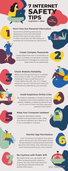 What are 7 internet safety tips?