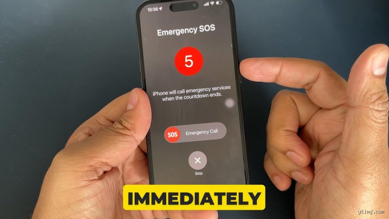 What happens if you accidentally click emergency SOS?