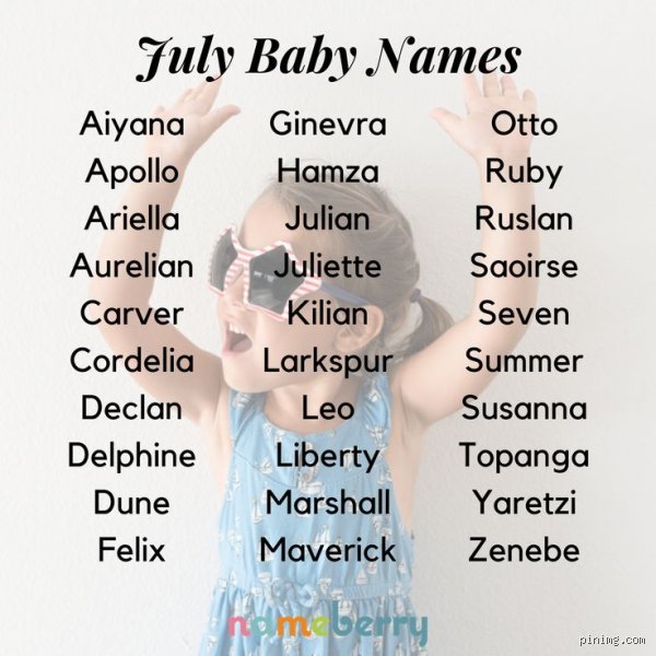 What is a good name for a girl born in July? The Ultimate Midsummer Naming Guide