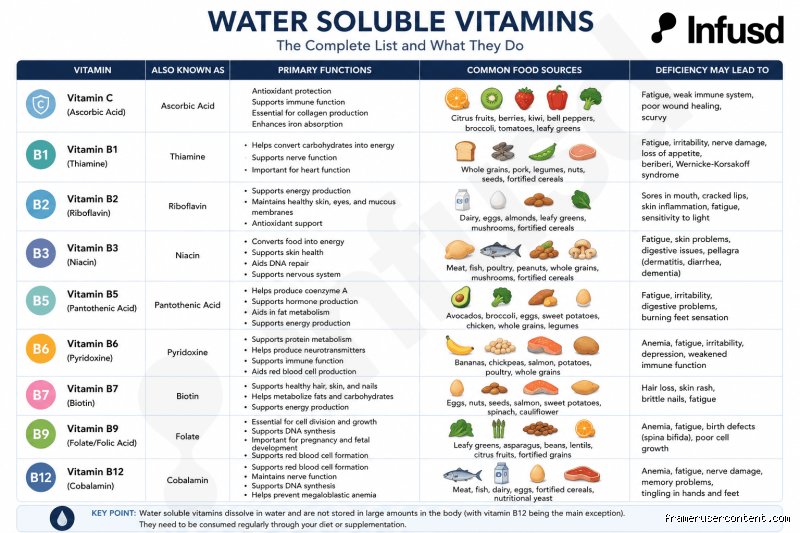 The essential guide to Water-Soluble Vitamins: Understanding the Micro-Nutrients that keep your body thriving