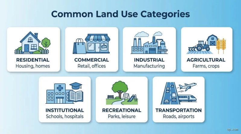 What are the different types of land use classifications?