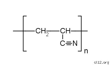What is the molecular structure of polyacrylonitrile (PAN)?