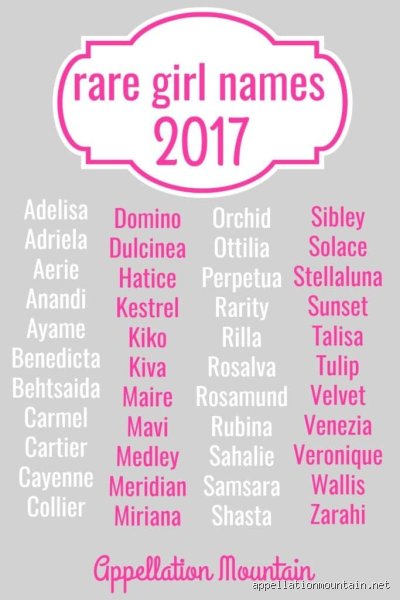 Beyond the Top 1000: What is a Super Rare Girl Name in the Age of Algorithmic Monoculture?