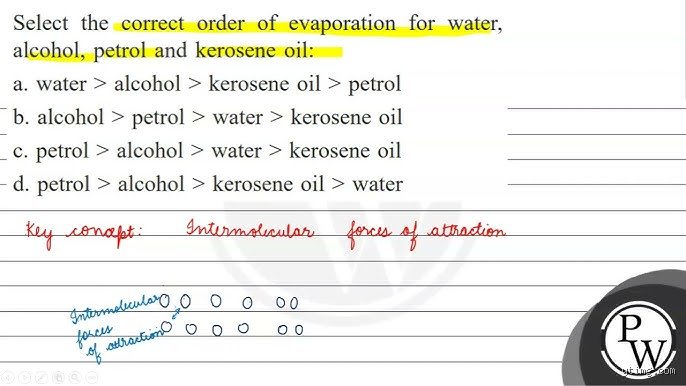 Why the Correct Order of Evaporation in Chemical Mixtures Is Not What You Think