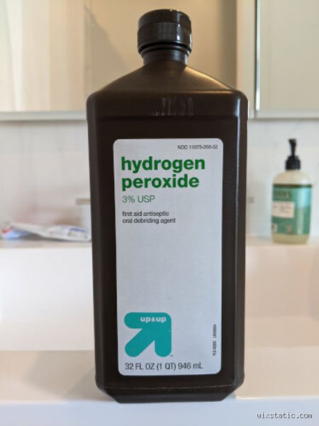 Is it okay to brush teeth with 3% hydrogen peroxide for whitening at home?