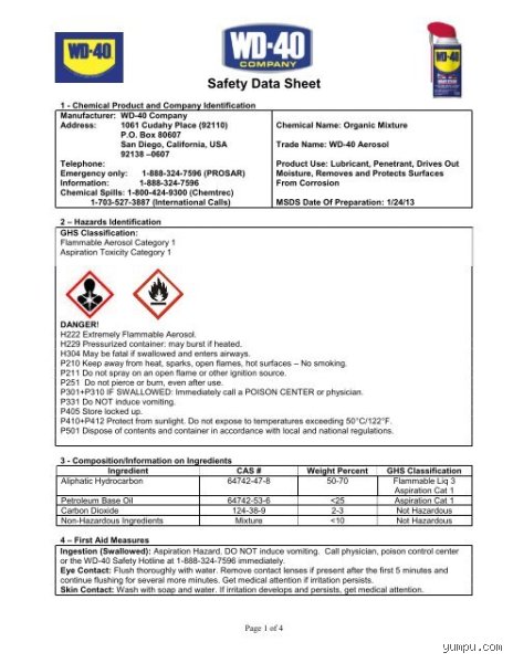Is WD-40 a hazardous Chemical? A comprehensive toxicological and Safety analysis (Part 1)