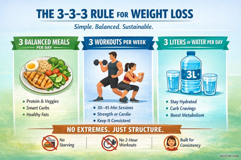 Decoding the Hype: What Is the 3-3-3 Rule for Weight Loss and Does It Actually Work?