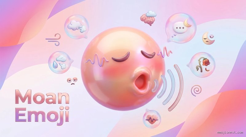 What emoji means moaning?