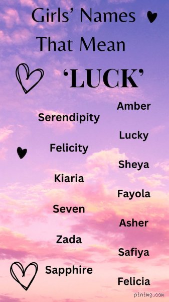 What is a female name for Lucky?