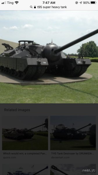 What is the nickname for the T95?