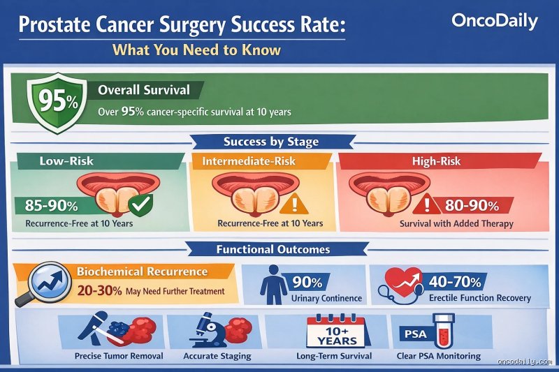 What is the success rate of prostatectomy?