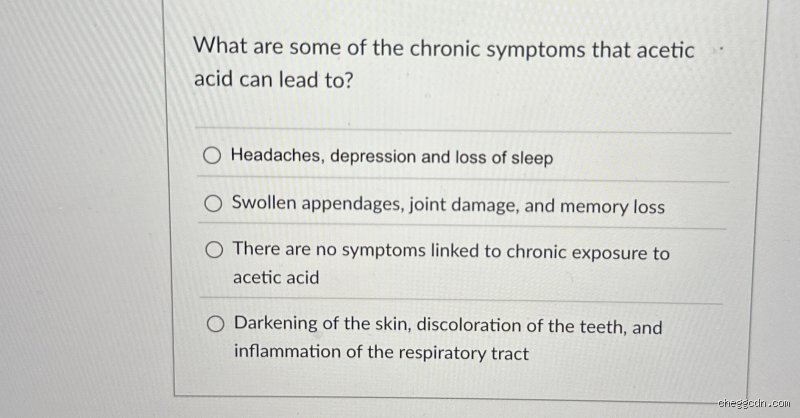 The Hidden Toll: What Are Some Chronic Symptoms That Acetic Acid Can Lead To Over Years of Exposure?