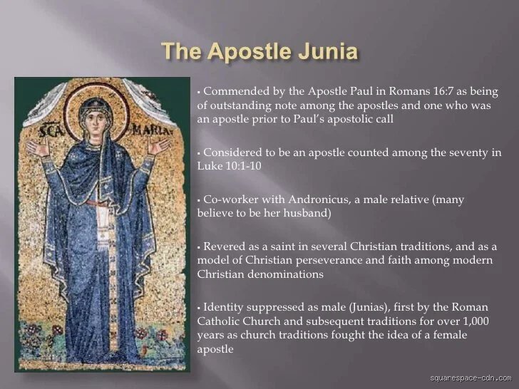 The Forgotten Apostle: Unearthing the Identity and Erasure of Junia, Christianity’s Only Female Apostle