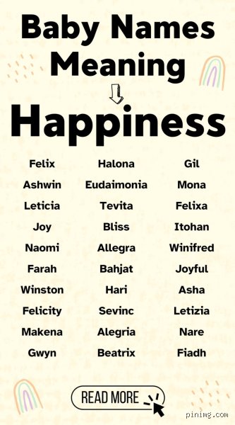What Female Name Means Happiness?
