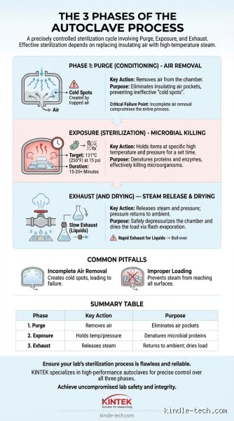 Under the Pressure: Demystifying the Exact Three Stages of Autoclave Sterilization in Modern Labs