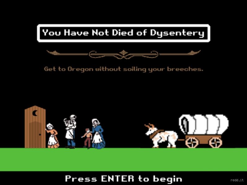 Did people on the Oregon Trail get dysentery?