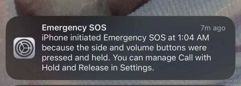 What happens if you initiate an emergency SOS on an iPhone?