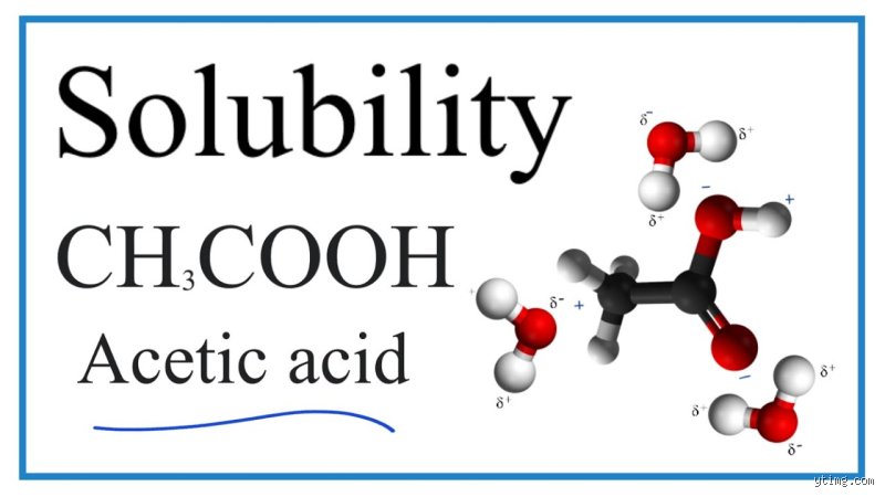 What is acetic acid most soluble in?