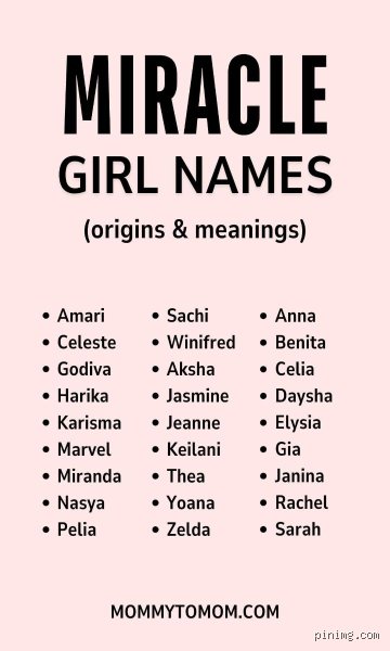 The Quest for Grace: What is a Miracle Name for a Baby Girl and Why Parents are Obsessing Over Them