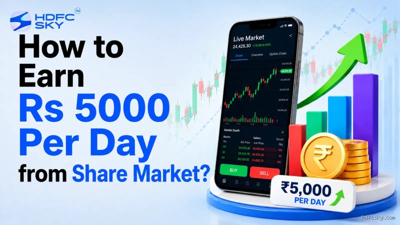 How to earn 5000 dollars per day in share market trading strategies for high returns
