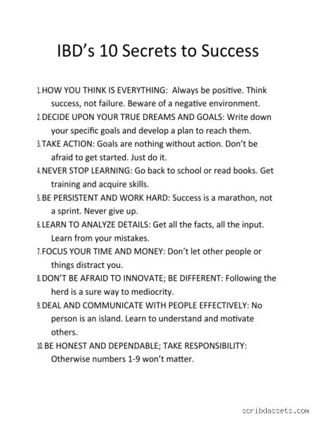 Beyond the Cliché: Dismantling the 10 Secrets of Success That Actually Move the Needle
