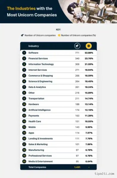 Which industry has the most unicorn startups? The brutal truth behind the billion-dollar scoreboard
