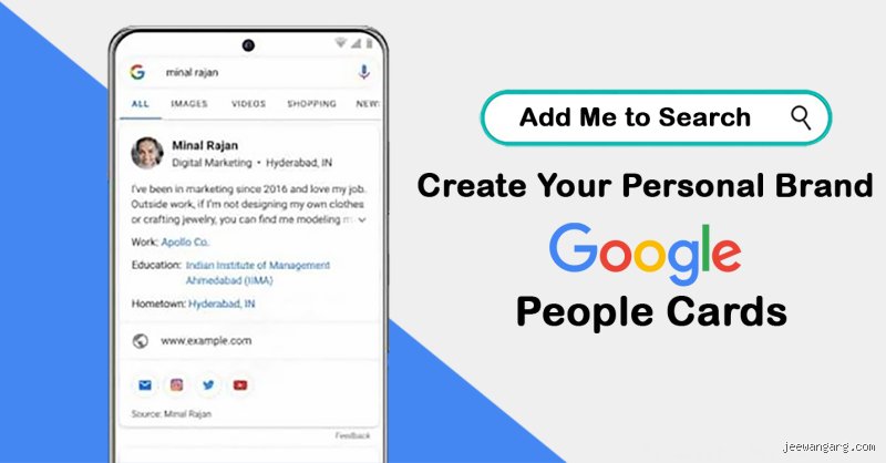How can people search me on Google and what actually appears in search results today?