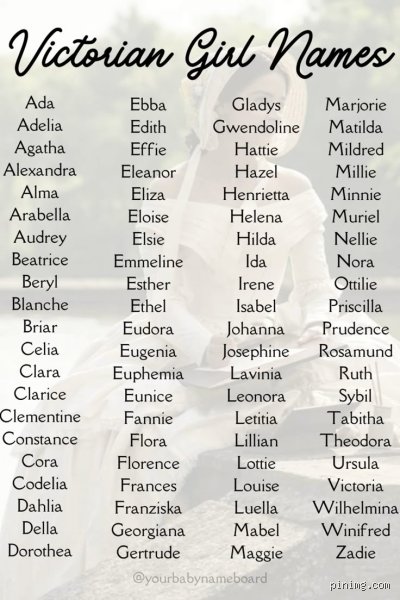 What Are Some Victorian Girl Names? The Definitive Guide to 19th-Century Nomenclature