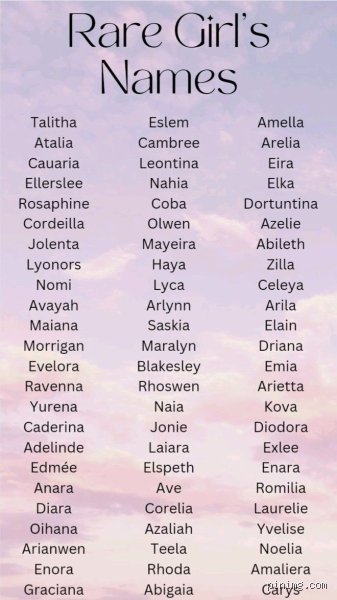 Beyond the Data: Finding Meaning in 10 Rare Girl Names for the Modern Era