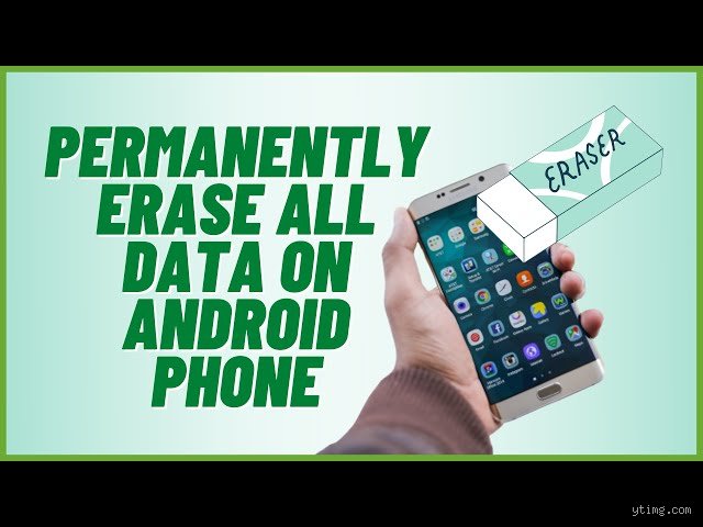 How to erase all data permanently?