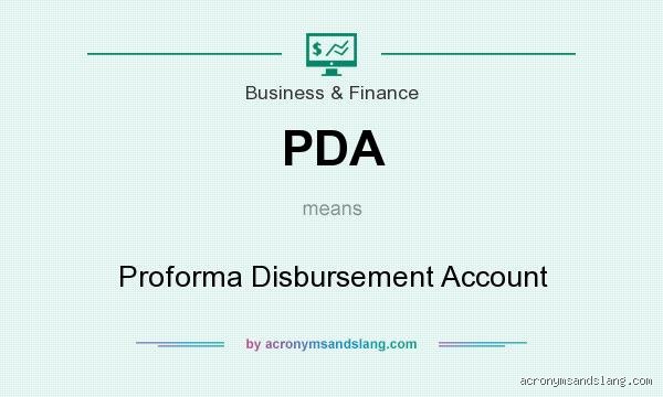What does PDA mean in banking terms?