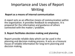 What is the role of reports in an organization?