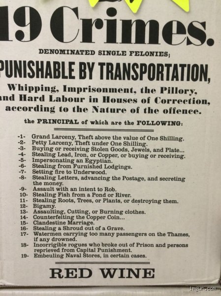 The 19 Crimes That Sent You to Australia: How Tiny Offenses Built a Modern Continent