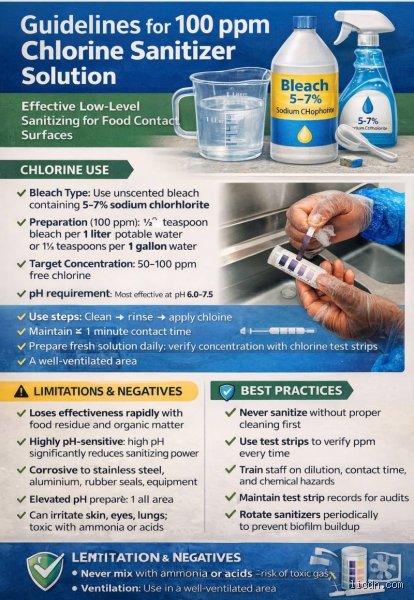 The Science and Math Behind How to Prepare a 100 ppm Sanitizing Solution Safely