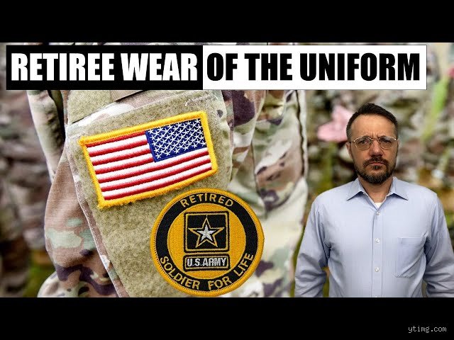 Can a soldier wear his uniform after retirement legally and honorably under modern regulations?