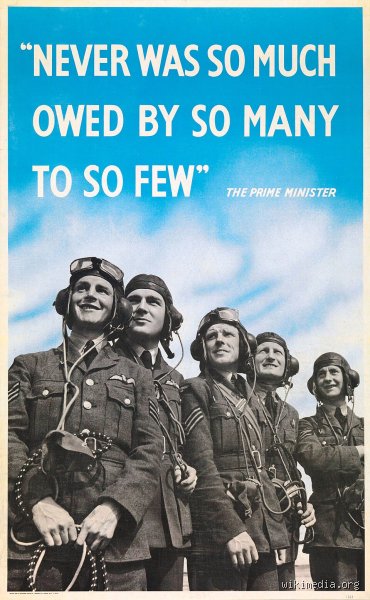 What did Churchill call the RAF during the darkest hours of the Battle of Britain