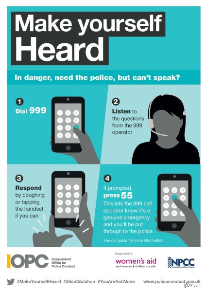 What happens if you call 999 but cannot talk?