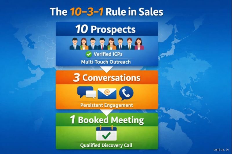 What is the 10 3 1 sales rule?