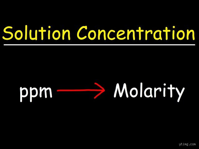 Demystifying Liquid Solutions: How to Turn PPM to Molarity Without Losing Your Mind
