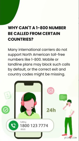 Can I call a 1-800 number from abroad without getting hit by massive fees?