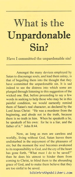 The Unforgivable Sin in Christianity: Decoding the Eternal Terror of the Unpardonable Blasphemy