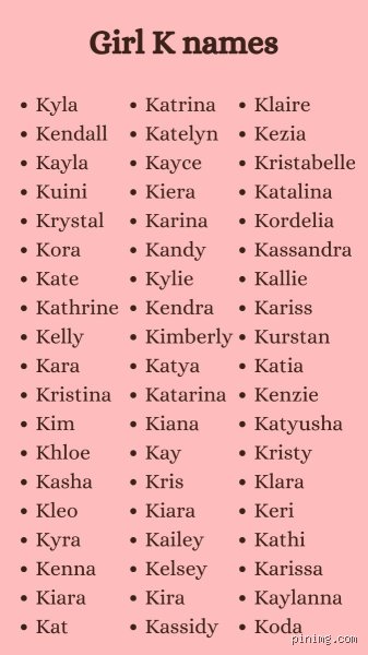 The Quest for the Absolute Prettiest Girl Name That Starts with K: Cultural Resonance and Linguistic Beauty