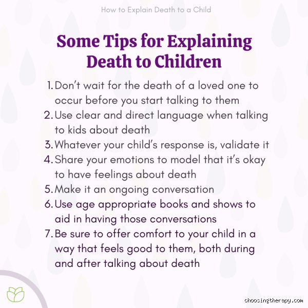 How to tell a 7 year old about death without causing lasting psychological trauma